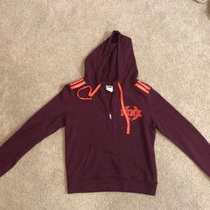 Maroon PINK hoodie